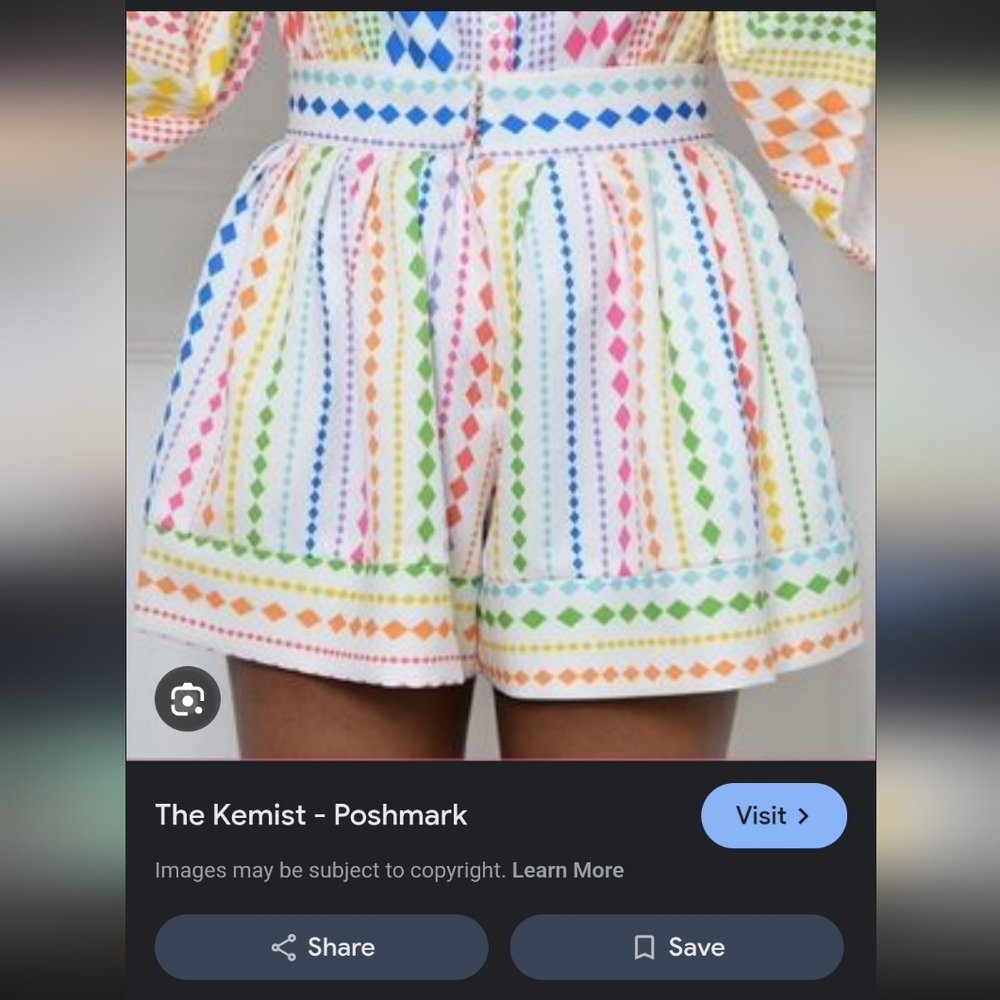 Colorful Patterned Women's Shorts